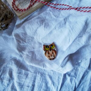 Martisorul Owl Green